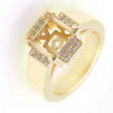 Art Deco Sterling Silver Semi Mount Ring Setting SQ Princess 8x8mm